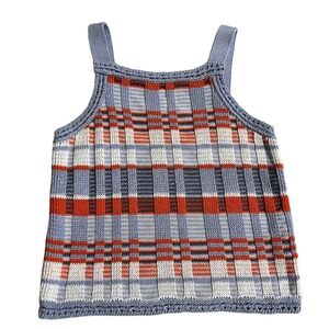Banana Republic Knit Crochet Tank Top. Ribbed Design with multiple colors.